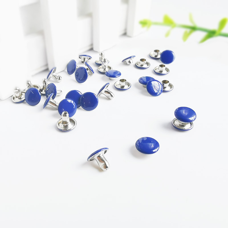 深蓝色diy铆钉双面撞钉箱包配件装饰扣厂家直供可定制其他颜色|ms