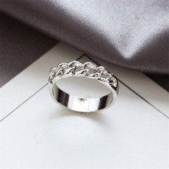 Korean Style Korean Fashion Jewelry Chain Hollow Ring Street Vendor Hot Selling Ring Factory Wholesale