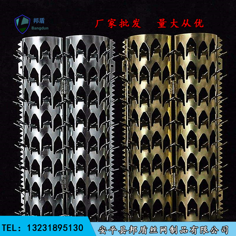围墙防攀爬用镀锌防爬刺钉 小区排水管防爬刺钉