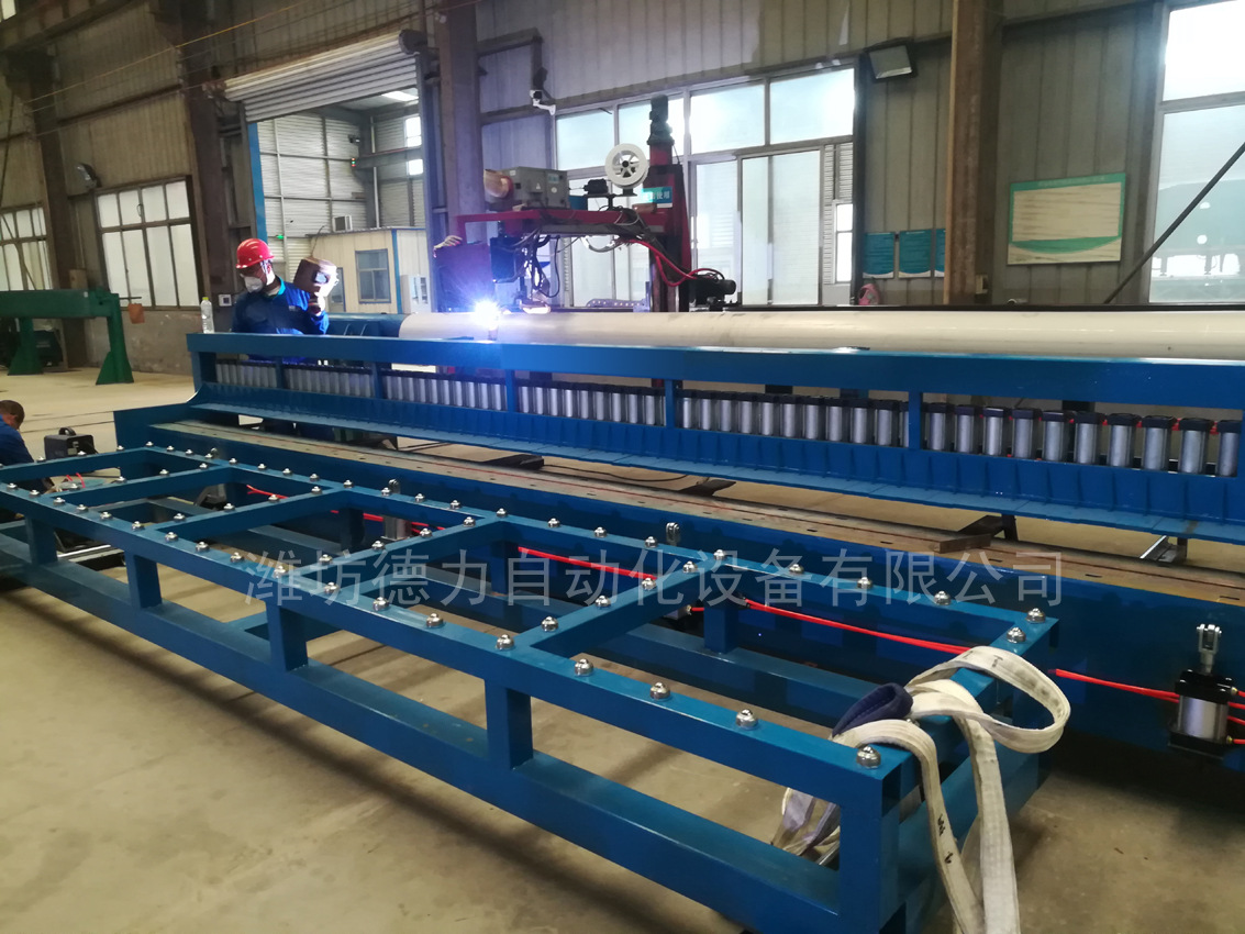 现货自动氩弧直缝焊机金属纵缝焊直缝氩弧焊焊接机山东德力