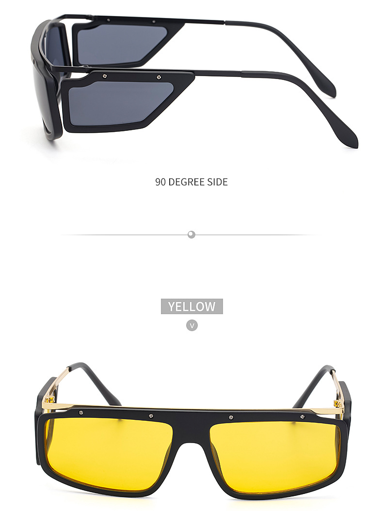 Fashion Four-sided Square Frame Anti-blue Uv Protection Sunglasses Wholesale display picture 1