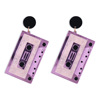 Fashionable trend earrings, resin, European style