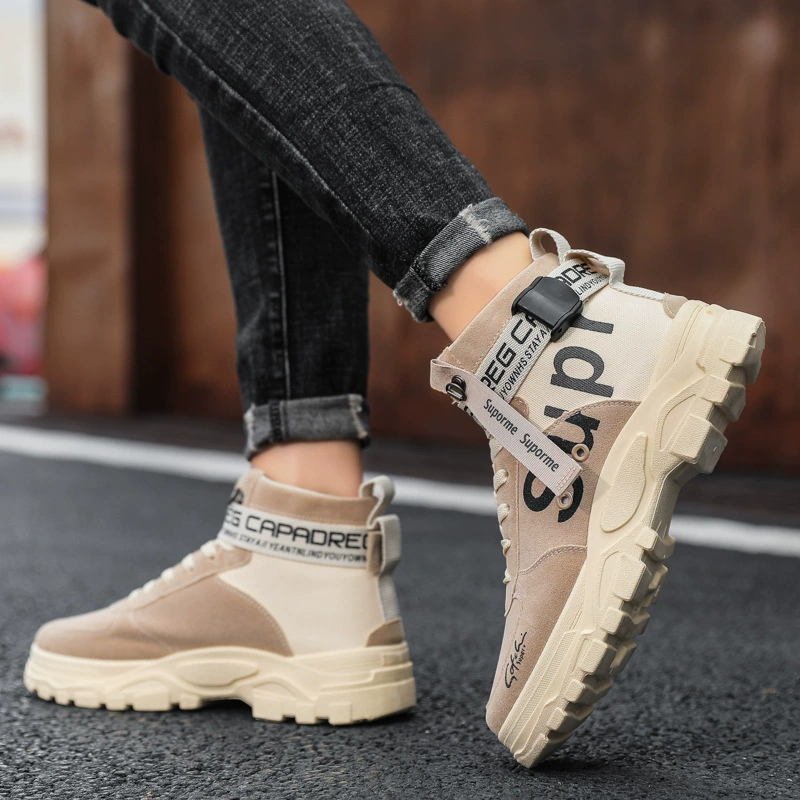 Ботинки Martens‑стиля высокие, английский повседневный стиль, модель 18868, размеры 39–44