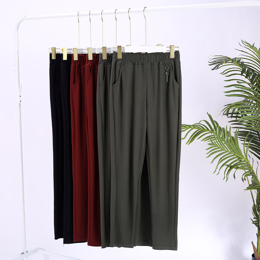 小雏菊泡泡棉女裤霸久冰凉裤中老年妈妈裤子展销会新品跑江湖地摊