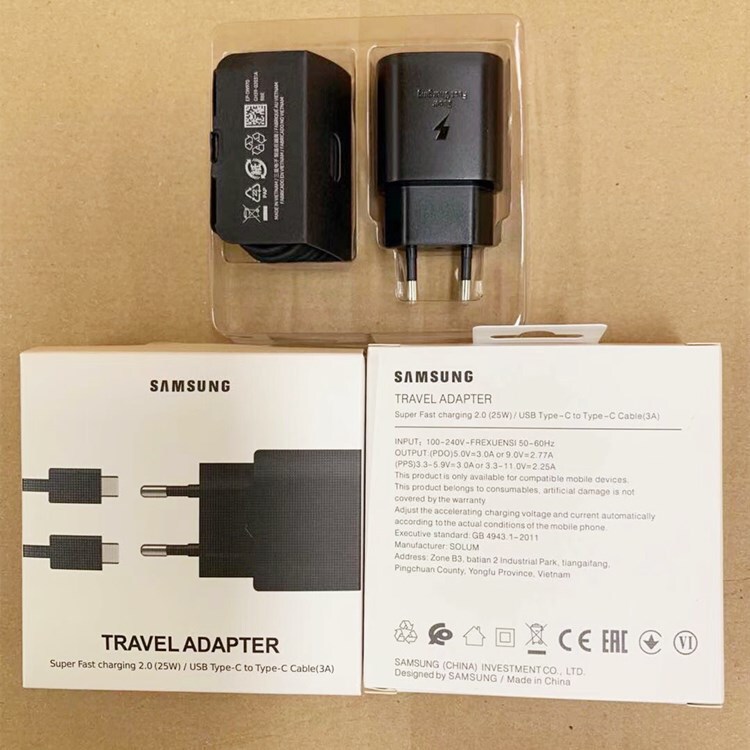 For Samsung note10 original charger 25W PD fast charger set type-c Port EP-TA800