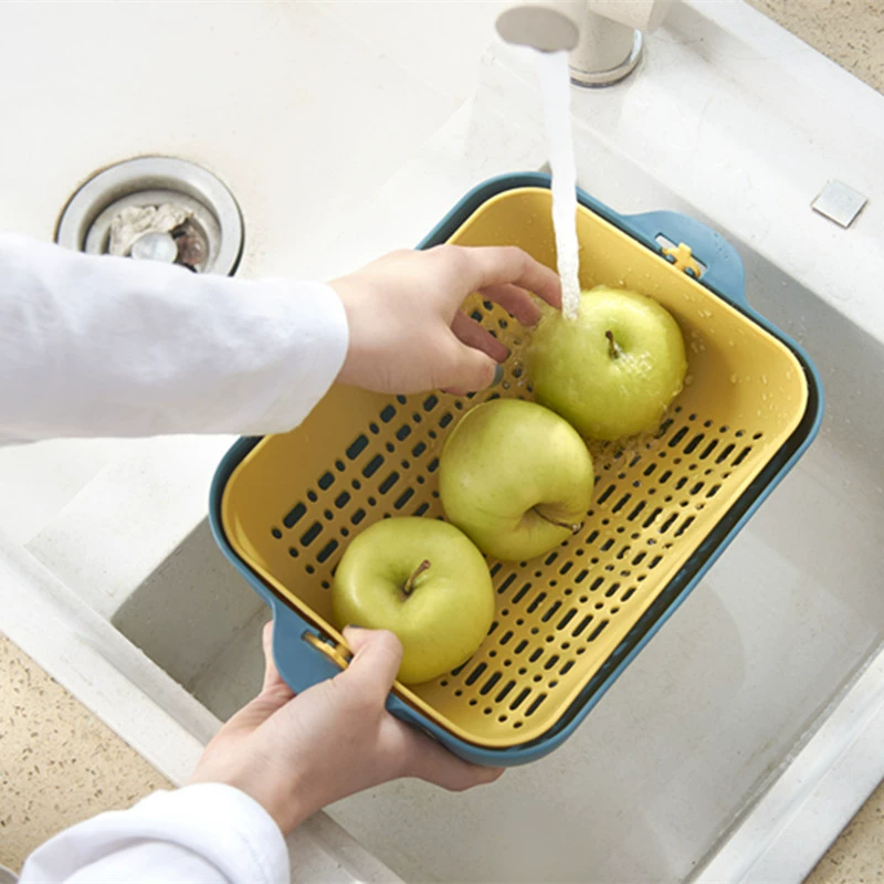 Double-layer plastic drying rack, direct factory sales