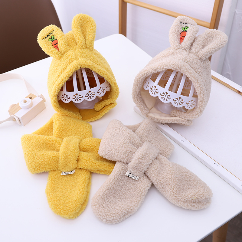 Kid's Cute Rabbit Carrot Wool Cap display picture 6