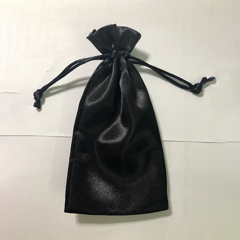 工厂定制淡蓝色色丁袋 红色布袋 拉绳束口色丁布袋 可定制LOGO