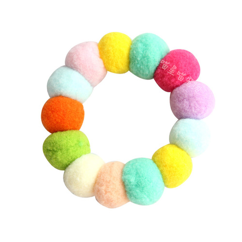 Colorful ball collar for cats, fur ball collar for dogs, Shiba Inu Corgi collar, Internet celebrity pet photo accessories