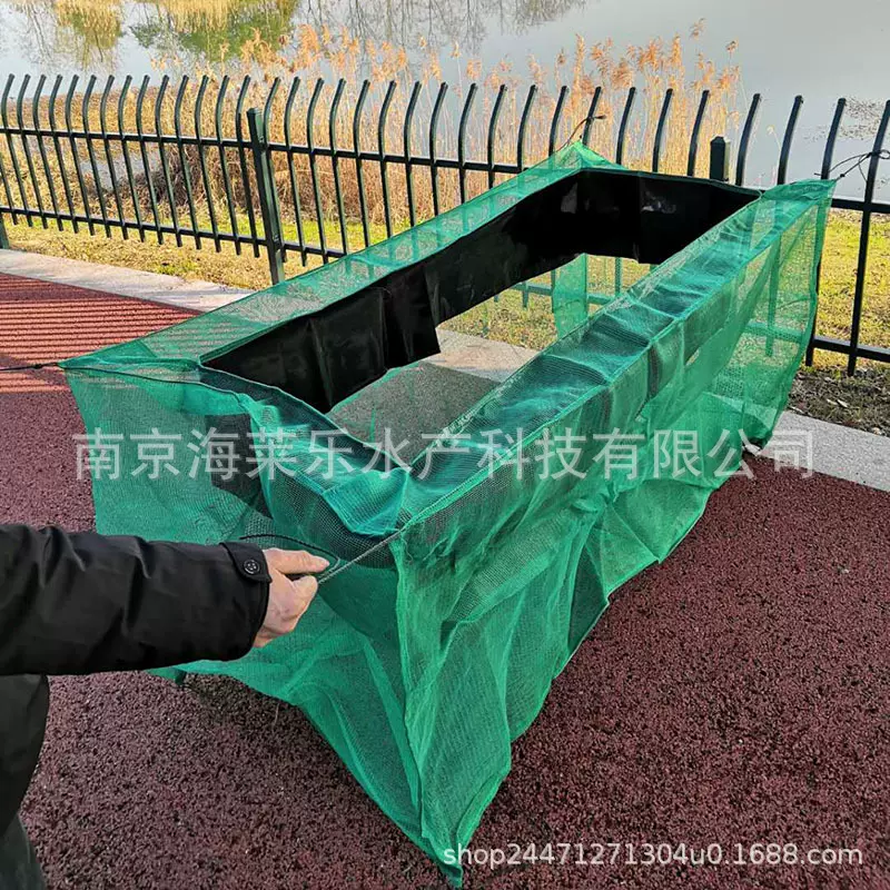 加沿防逃网箱大闸蟹暂养网箱七绞甲鱼网箱2*1