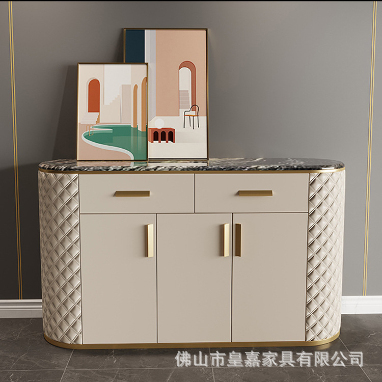 港式轻奢电视柜大理石茶几电视柜组合套装现代简约客厅家用储物柜|ms
