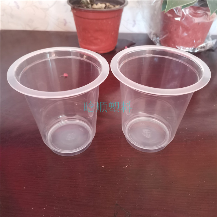 360克透明高温八宝粥早餐粥塑料杯 可封膜
