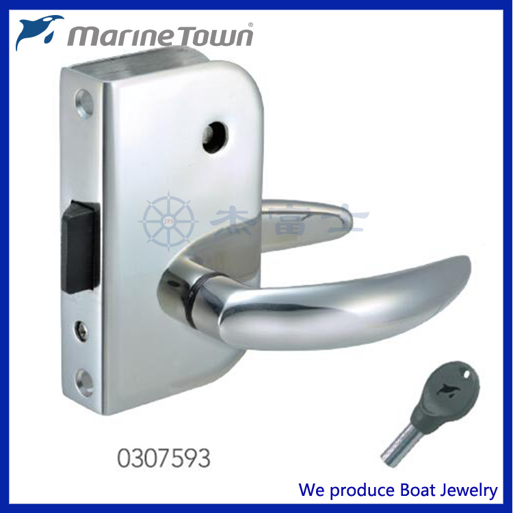 进口316不锈钢门锁房车门锁酒店锁公寓锁防盗门折手锁0307591