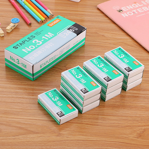 High-quality No. 12 staples, standard model office binding staples 246 staplers, 1000 pieces boxed