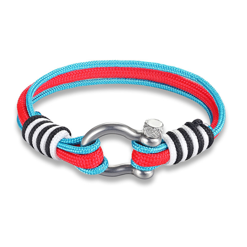 Titanium Steel Material Elegant Simple Style Geometric Titanium Steel Men's Bracelets Men Cord & Leather Bracelets
