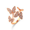 One size ring, jewelry, suitable for import, diamond encrusted, internet celebrity, light luxury style, on index finger