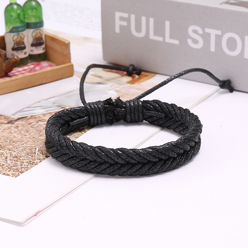 hand-woven wax thread retro bracelet
