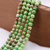 Green organic beads, 4-12mm