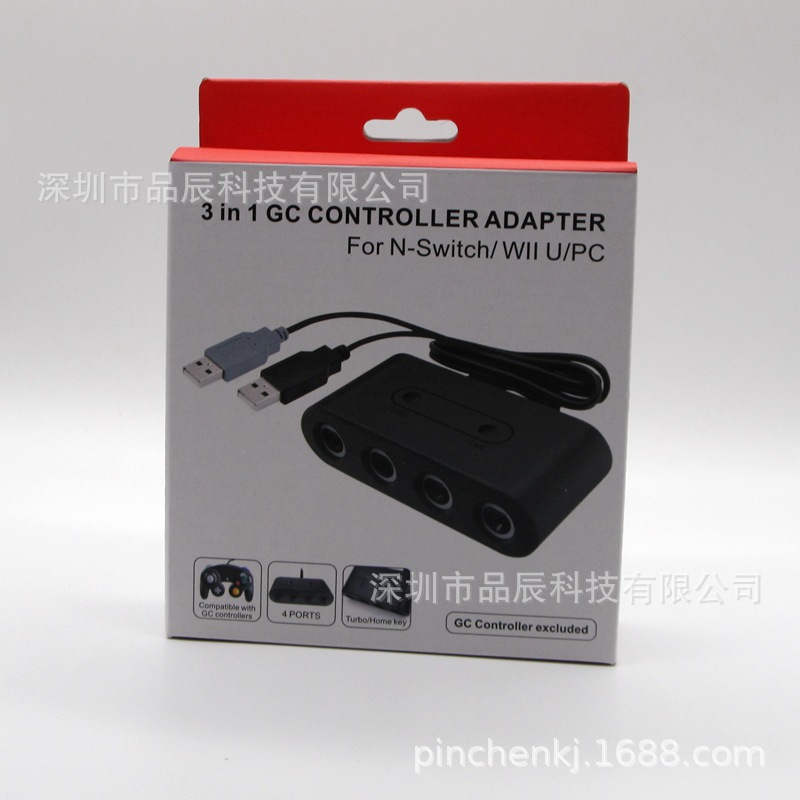 Switch Converter/wii U/pc Converter Ngc Second Generation Three-in-one GC Handle Conversion Box