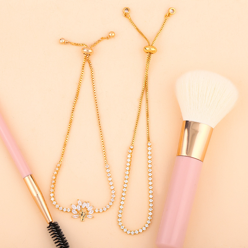 Fashion zircon crystal pull bracelet female starfish bracelet adjustable bracelet