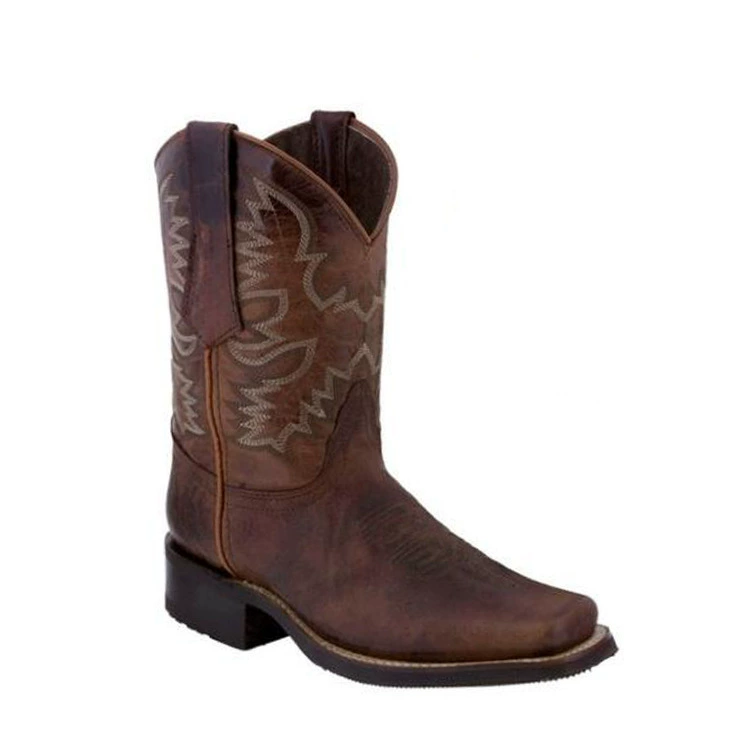 Трансграничная фабрика внешней торговли Европейские и американские весенние и осенние сапоги, инкрустированные короткие Ботинки Martin, римские мужские сапоги с квадратным носком, большие размеры