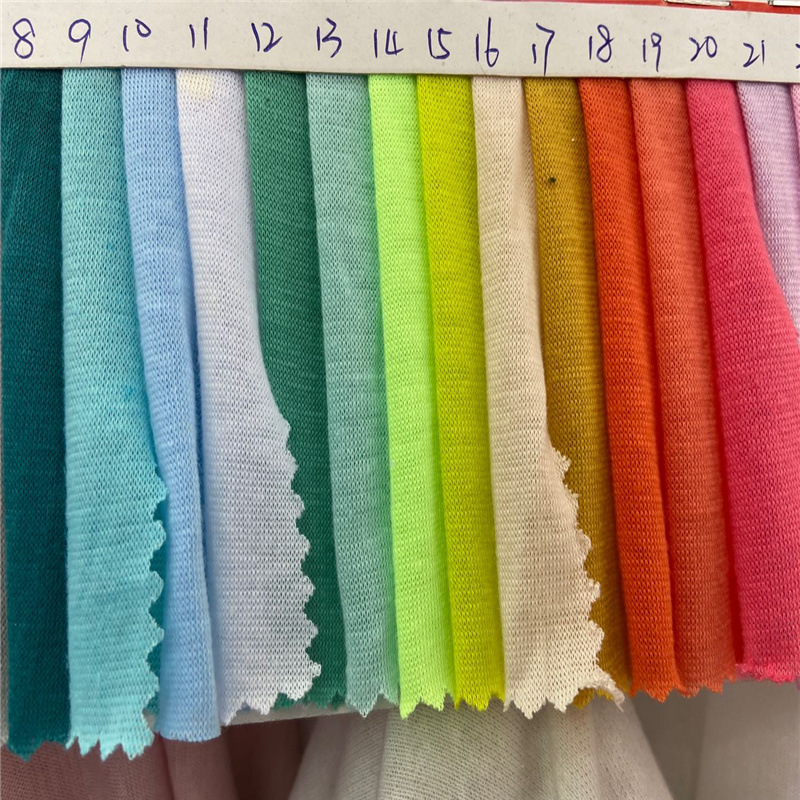 En stock suministro de 26 TC de un solo lado stretch Jersey camiseta de tela pequeña joyería accesorios de tejido de punto forro de bolsillo image 8