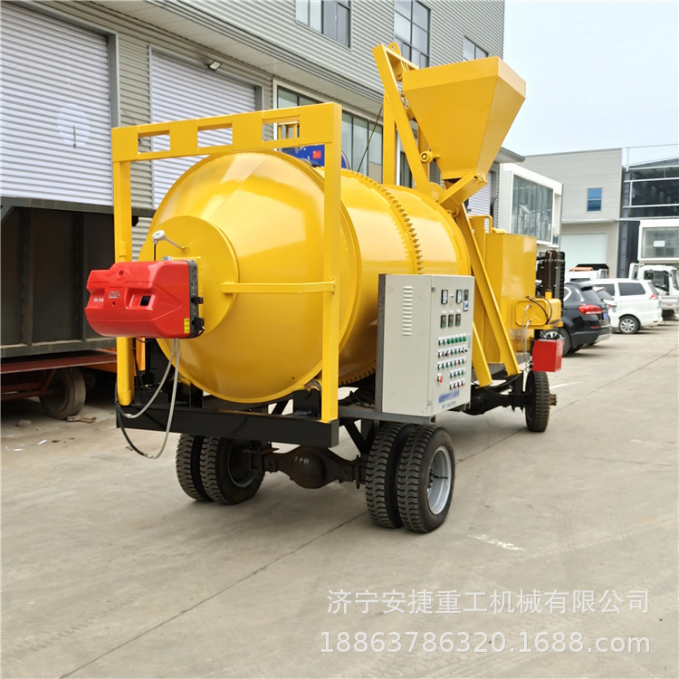 马路修补沥青拌合机 轮胎油加热沥青搅拌机 六轮牵引式沥青拌合机