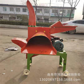 鸿源多功能小型铡草机 水稻秸秆铡草机 铡草机图片