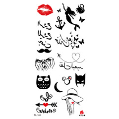 Waterproof Corsage Tattoo Stickers: Butterfly & Fox Designs—Factory Wholesale, Perfect for Covering Scars