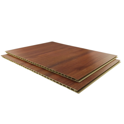竹木纤维护墙板厂家批发  400*9墙板 防潮阻燃 竹木纤维集成墙板|ms