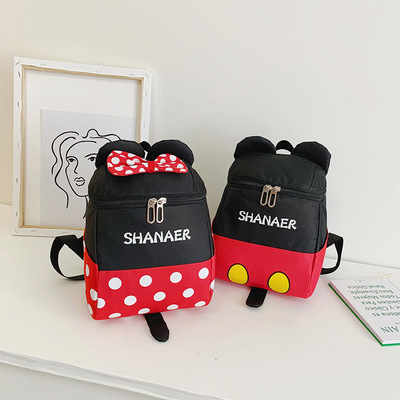 批發新款時尚休閑米奇米妮雙肩包卡通可愛戶外旅行背包學生小書包