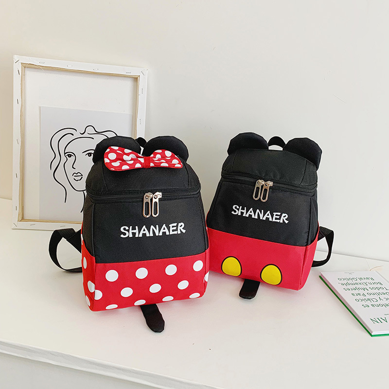 批發新款時尚休閑米奇米妮雙肩包卡通可愛戶外旅行背包學生小書包