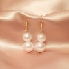 Accessory, short set from pearl, necklace and earrings, wholesale, European style