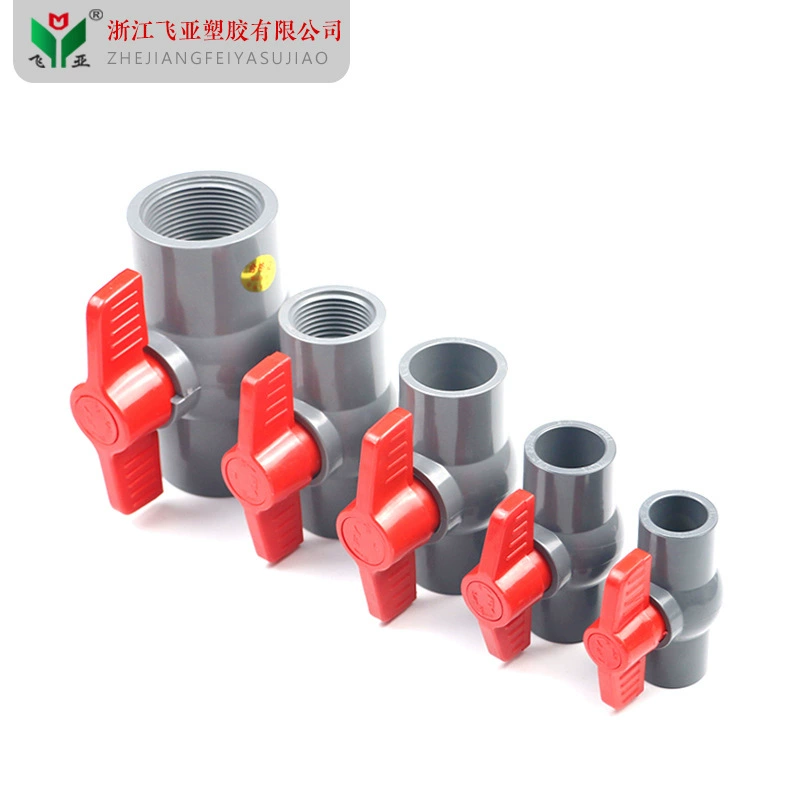 Заводская поставка ПВХ фитинги для водоснабжения шаровой кран большой диаметр шаровой кран Цвет Белый Синий Серый 20-160