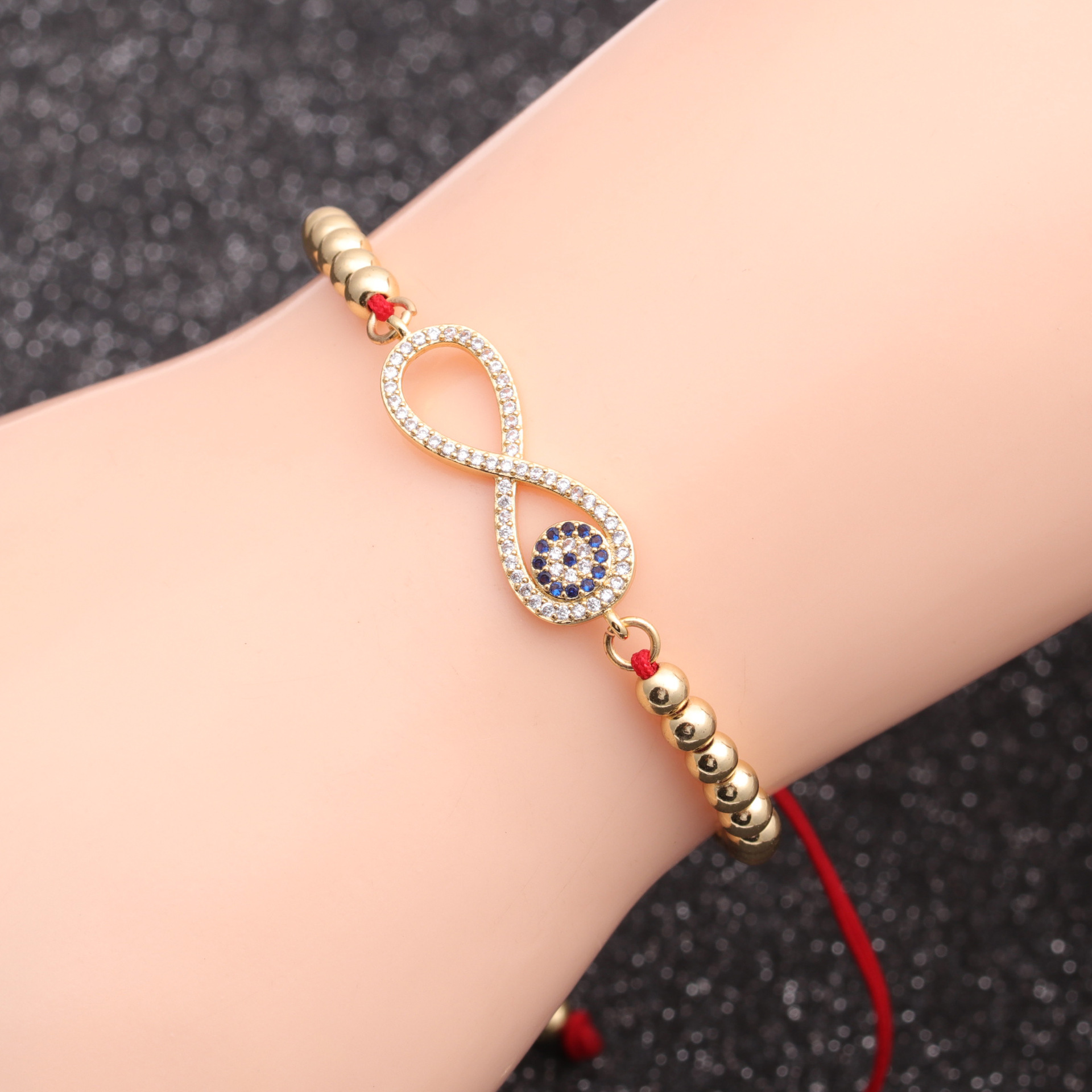 new copper love evil eye bracelet