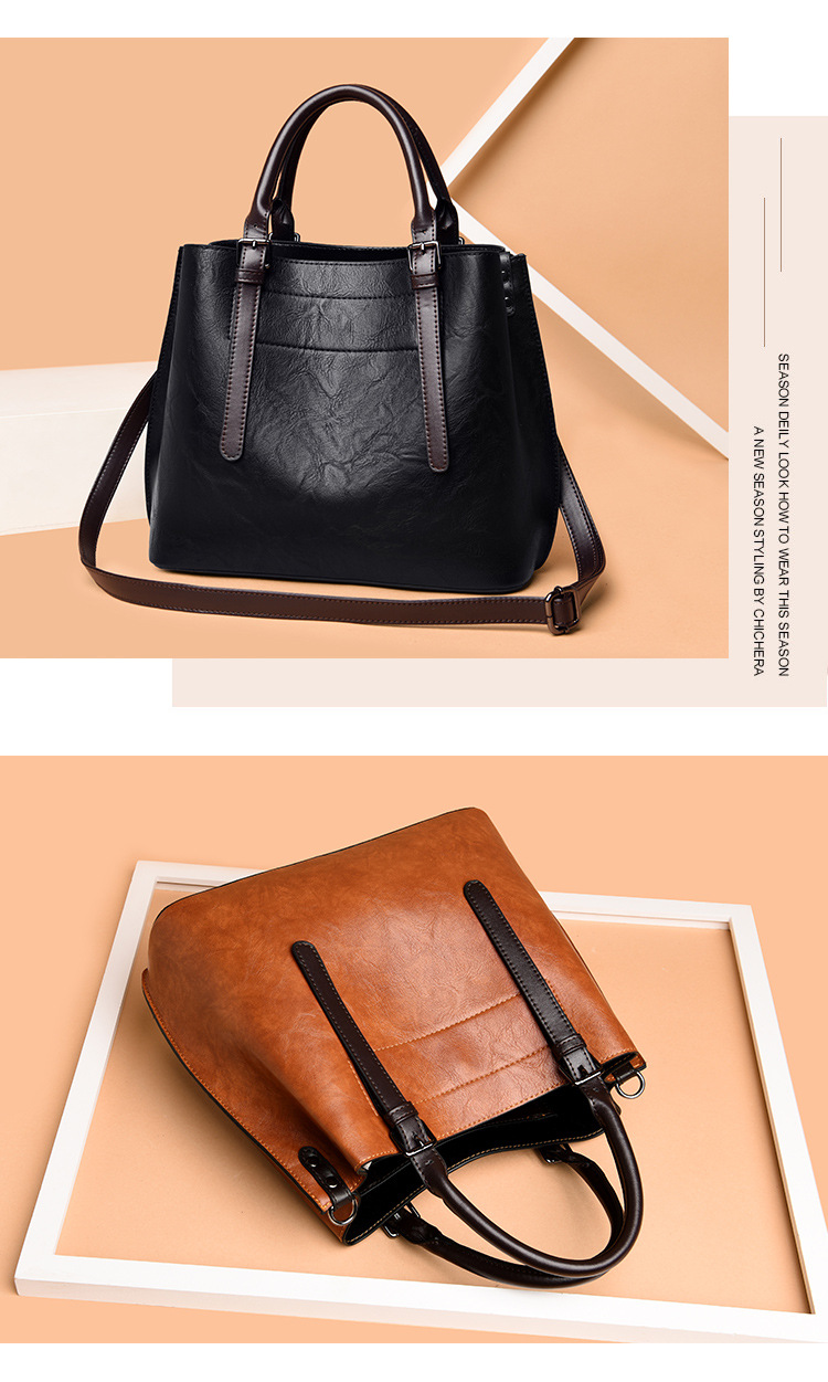 Casual Hand-held Messenger Women’s Bag - Black