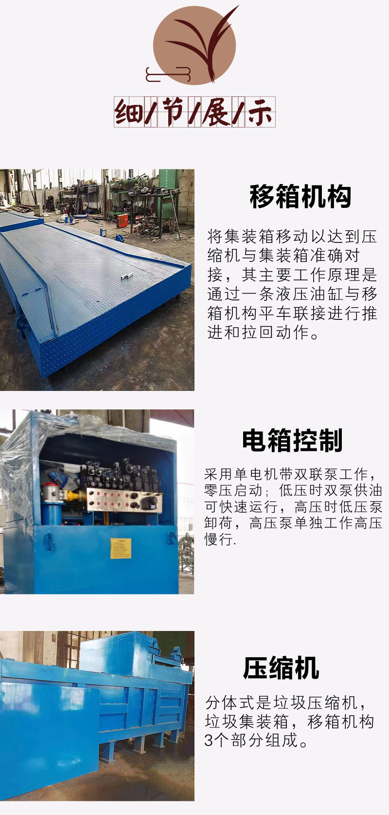 集装箱式垃圾处理站细节展示