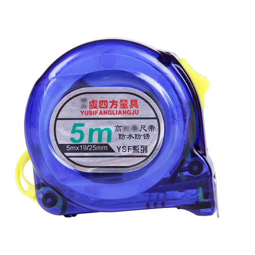 3m 5m 7.5m 10m stainless steel tape measure with anti-fade, shock-resistant, blue transparent, thickened outer shell steel roll scale ruler
