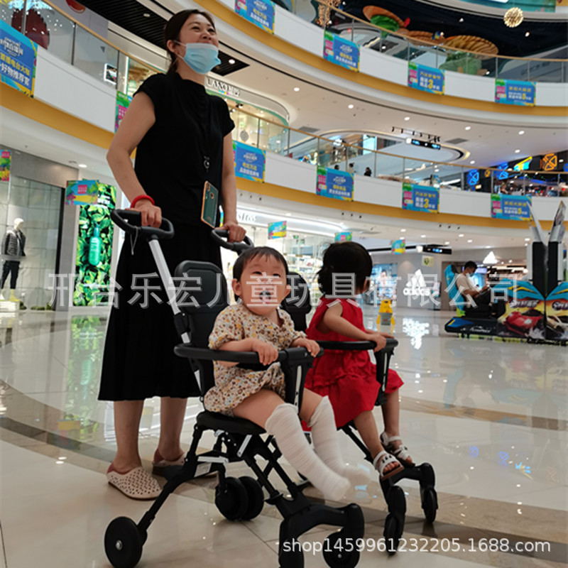 2020新款儿童手推车四轮儿童高景观推车可转向溜娃神器|ru
