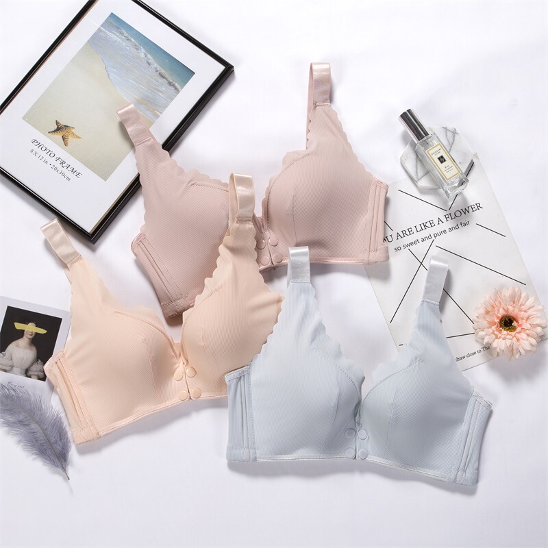 哺乳文胸孕妇内衣胸罩怀孕期喂奶防下垂聚拢有型产后浦纯棉无钢圈