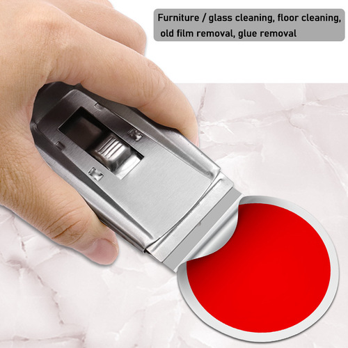 Pocket glass cleaning blade, self-adhesive cleaning, glue removal blade cleaning knife, metal scraper, multi-purpose
