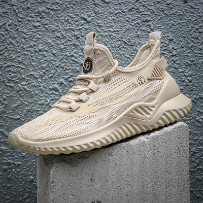 男士運動鞋2020新款飛織男網鞋學生透氣跑步休閑鞋 shoes men