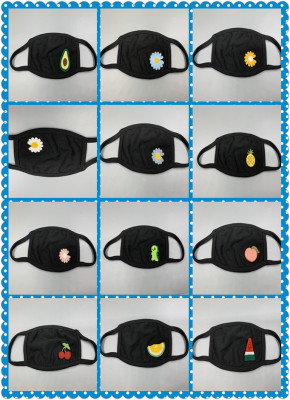 卡通防尘口罩儿童小孩防雾霾口罩男女黑色多样式口罩现货