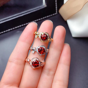 �r��õ�廨�� 925�y �18K�׽�õ����S��ɫ �A6mm �y�� Ů��