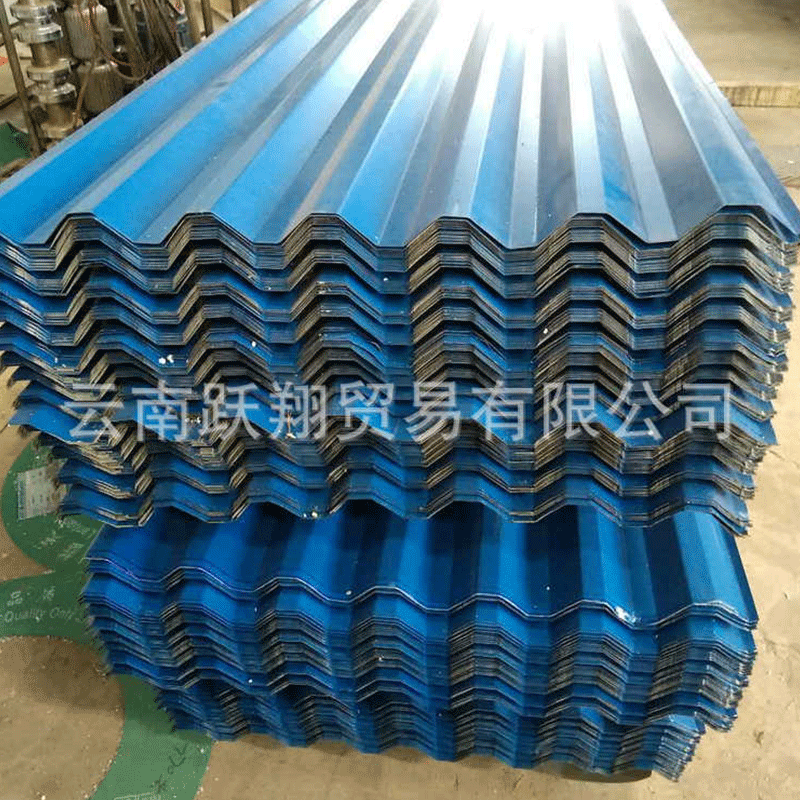 大量销售750型彩钢瓦 彩钢瓦压型板 钢结构屋顶楼承板铁皮波浪板