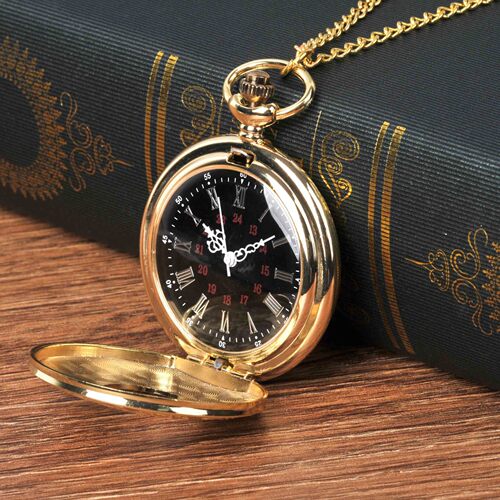 Large gold carved Roman pocket watch manufacturer wholesale