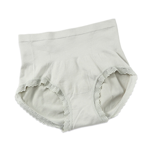 New Arrival Japanese-Style Seamless High-Waisted Panties for Women: Graphene Bottom, Comfortable, Breathable, & Featuring a Sexy Lace Trim—Perfect for Young Girls