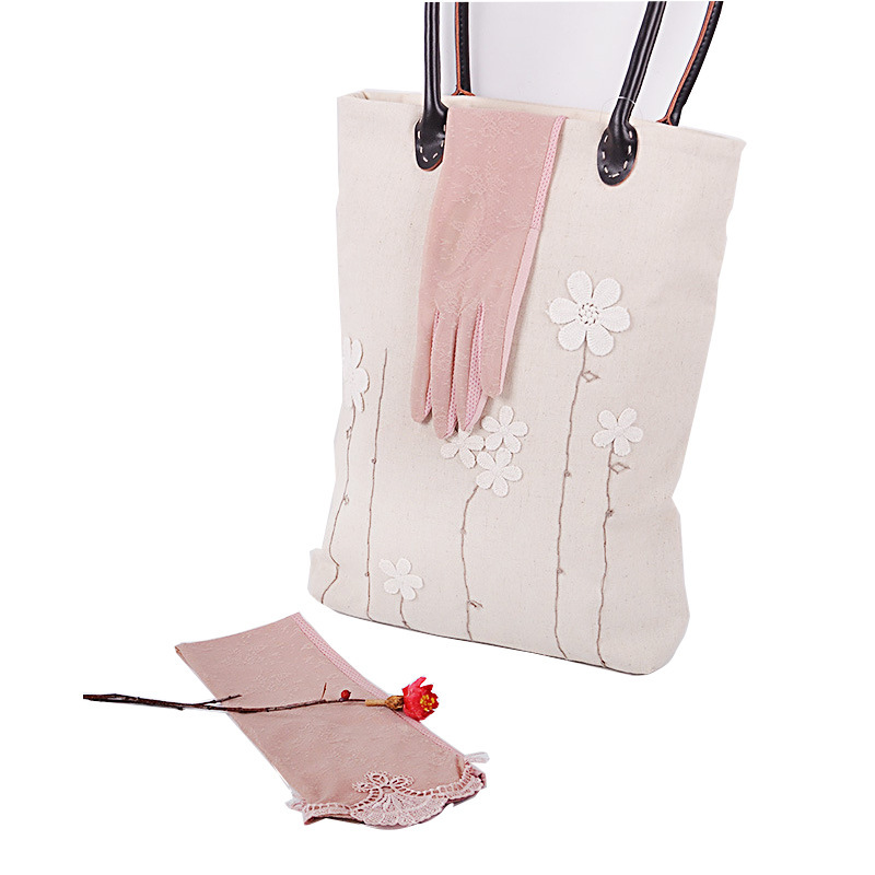 夏天单层长款防晒手套触屏女士开骑车袖套薄款防滑紫外线蕾丝臂套