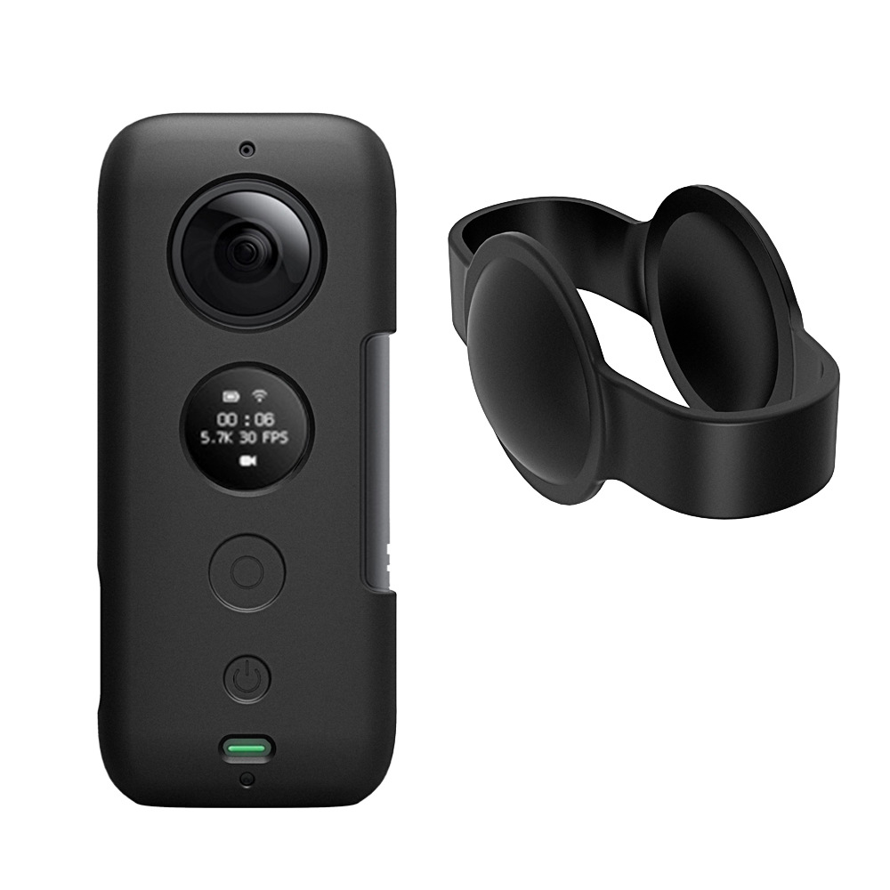 支持Insta360 ONE X全景相机硅胶套镜头罩套装镜头机身保护配件