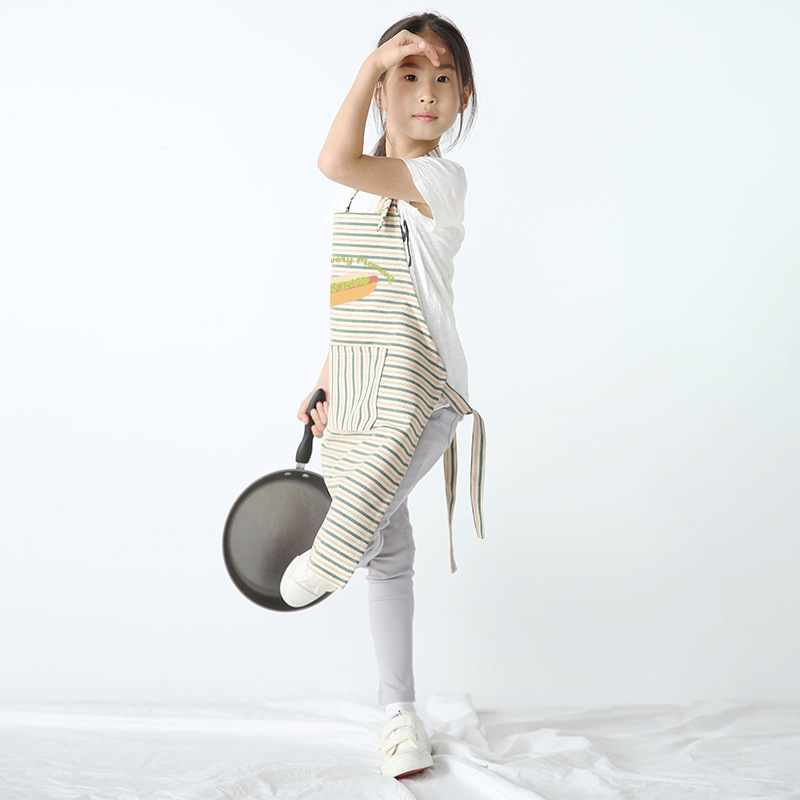 Delantal para niños pintura ropa hogar cocina antifouling jardín de infantes delantal para niños pintura arte logotipo personalizado verano